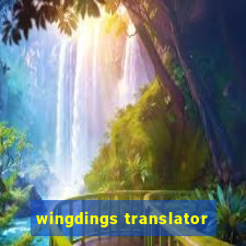 wingdings translator